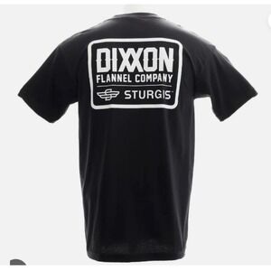 DIXXON Flannel Co Sturgis‎ Badge Black Tee Mens Short Sleeve T Shirt Medium NEW